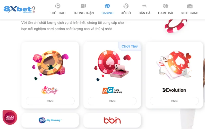 casino trực tuyến 8xbet